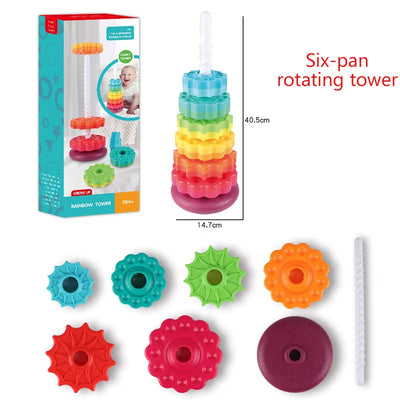 Rainbow Stacking Colored Rings