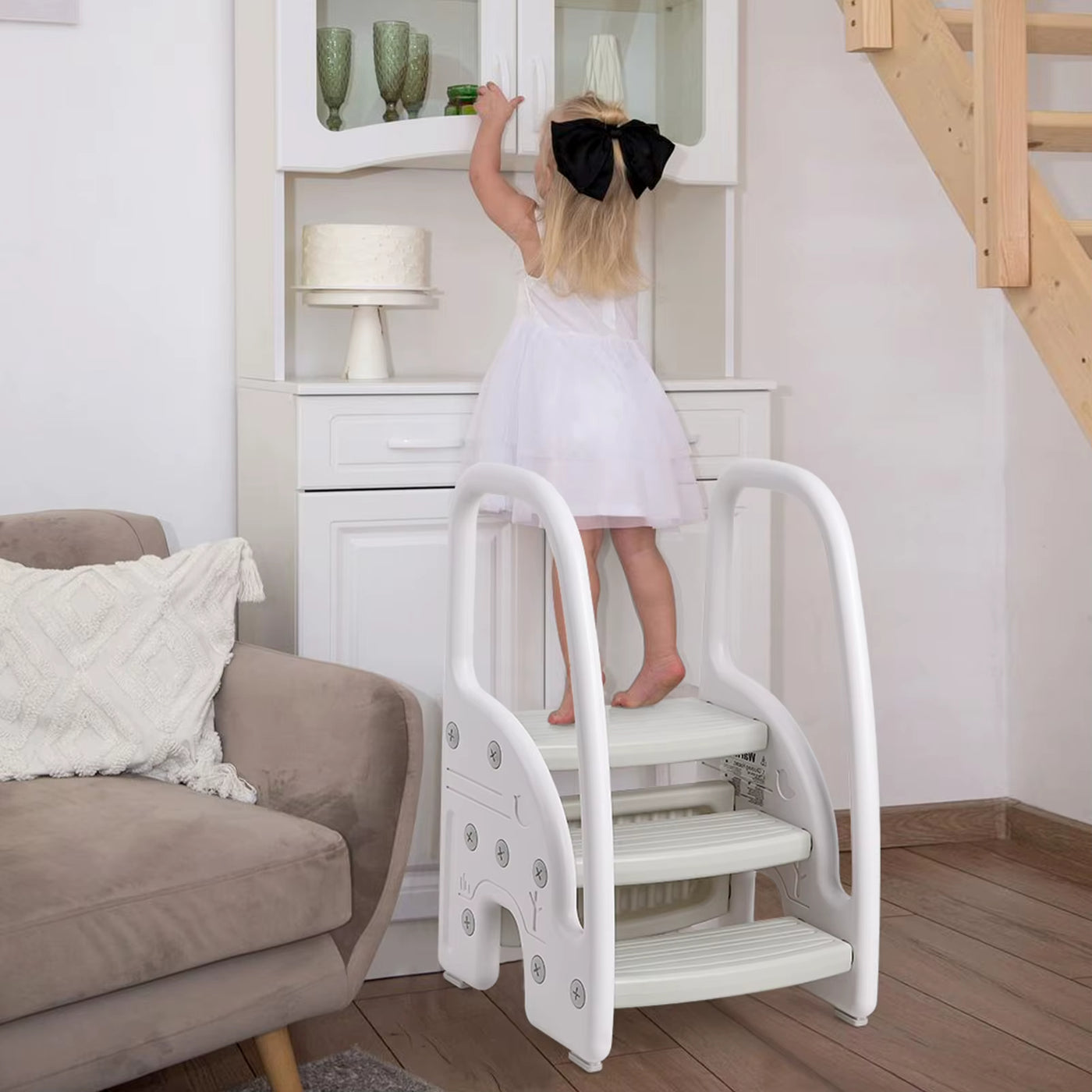 Toddler Step Stool With Handles