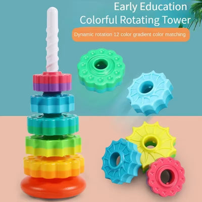 Rainbow Stacking Colored Rings