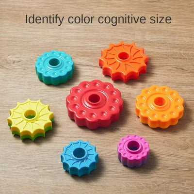 Rainbow Stacking Colored Rings