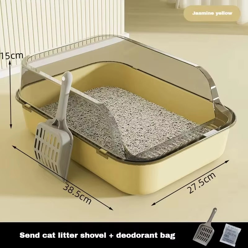 Cat Litter Box Semi-Enclosed