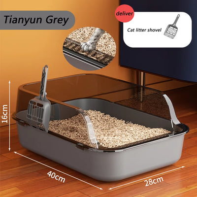 Cat Litter Box Semi-Enclosed